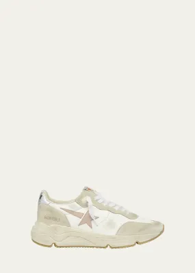 Golden Goose Running Sole Mixed Leather Sneakers