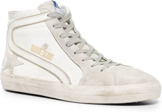 Golden Goose star-patch lace-up sneakers White