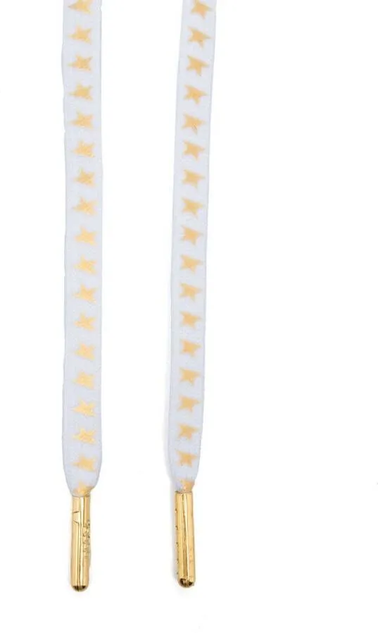 Golden Goose star-print shoe laces White