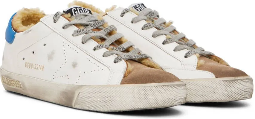 Golden Goose White Super-Star Skate Sneakers