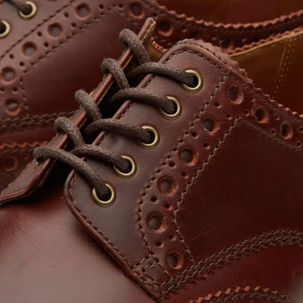 Grenson Archie V BrogueChestnut Pull Up