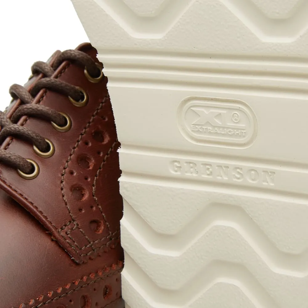 Grenson Archie V BrogueChestnut Pull Up