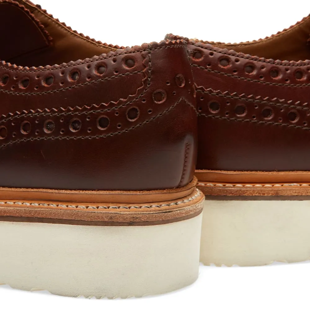 Grenson Archie V BrogueChestnut Pull Up