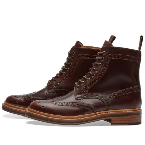 Grenson Fred Brogue BootChestnut Pull Up