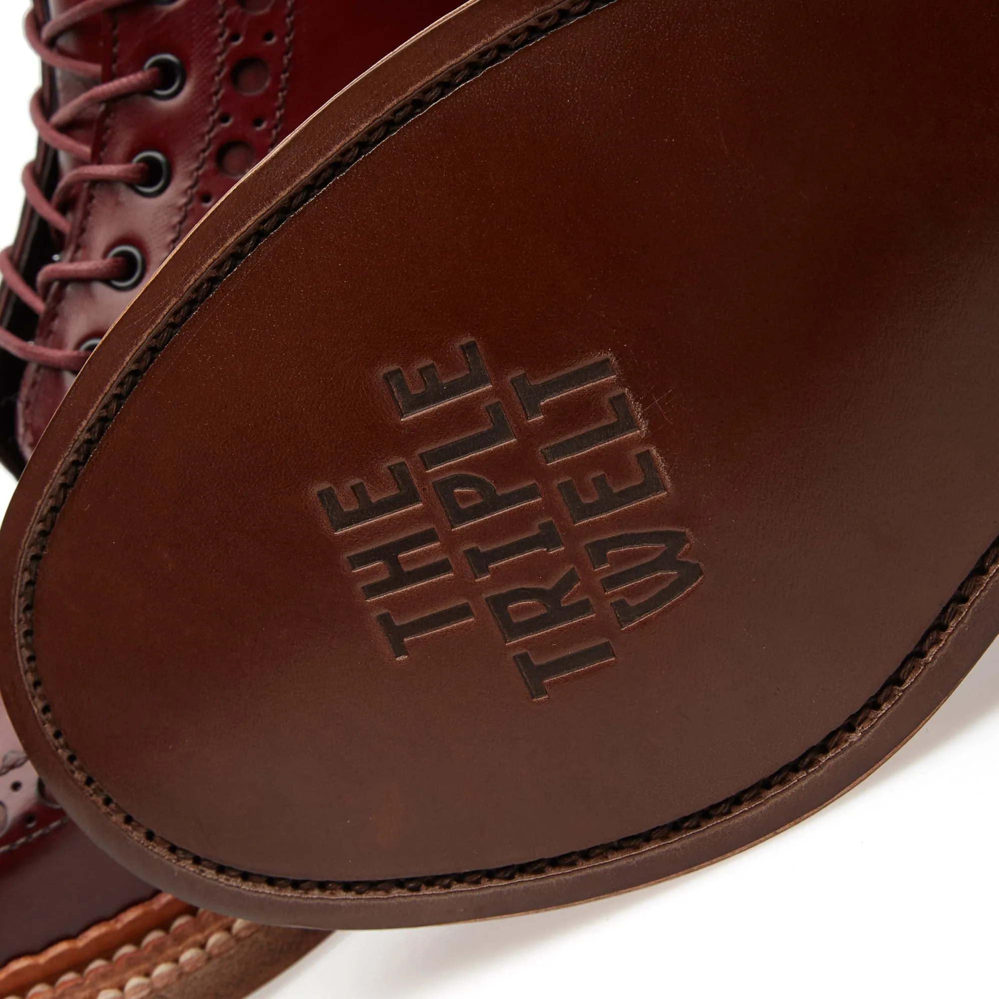 Grenson Fred Triple WeltHand Painted Bordeaux