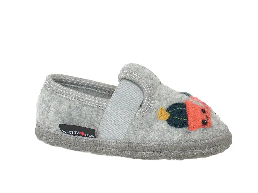 Haflinger Children's slippers Cactus Grey