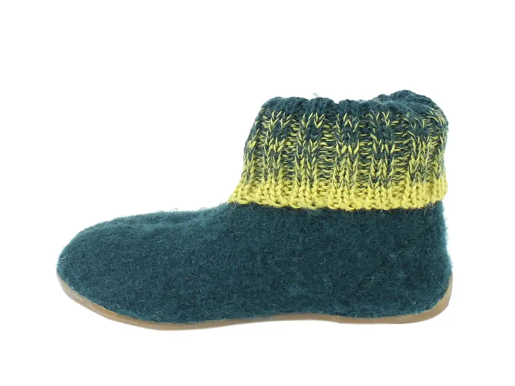 Haflinger Children's slippers Iris Green