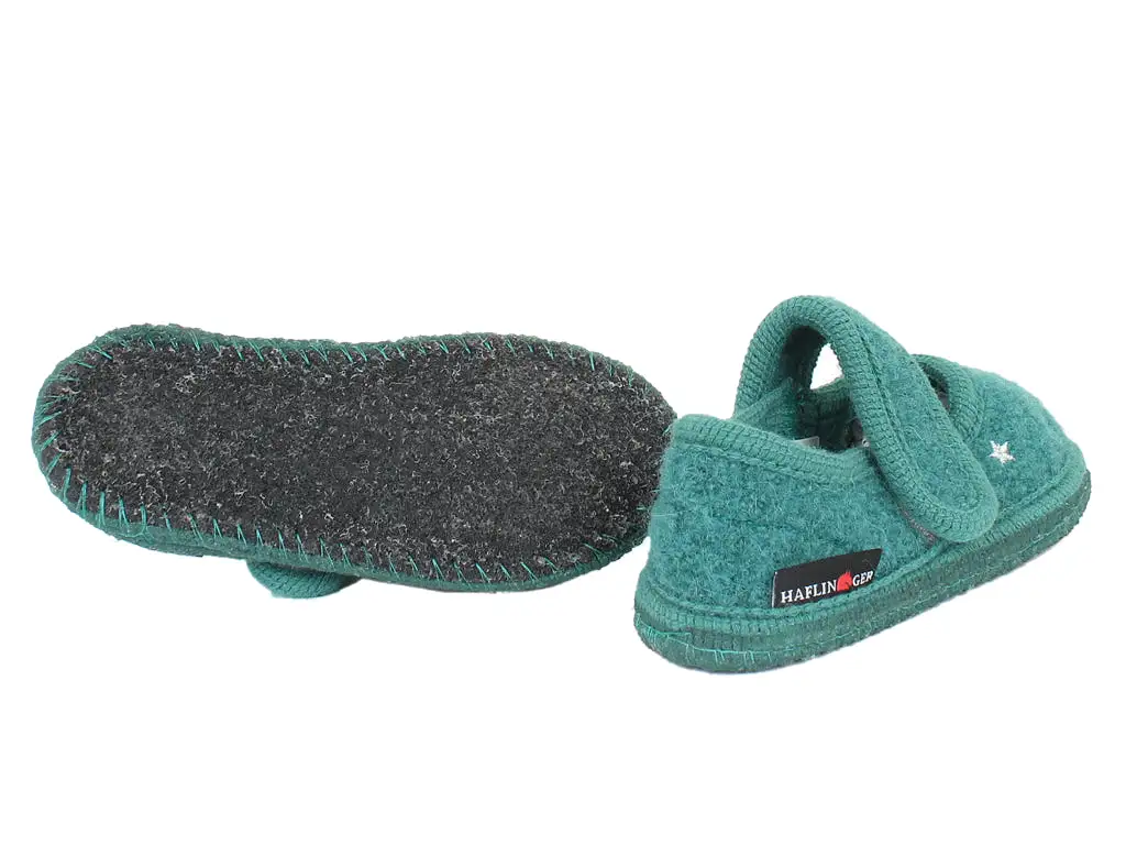 Haflinger Children's slippers Starlight Green