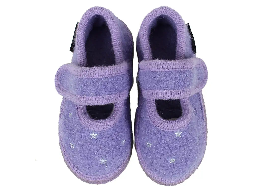 Haflinger Children's slippers Starlight Orchid