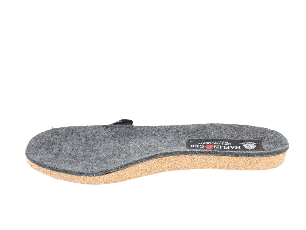 Haflinger Felt Slippers Emil Anthracite