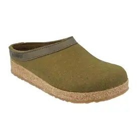 Haflinger GZL Clog (Unisex) - Olive Green