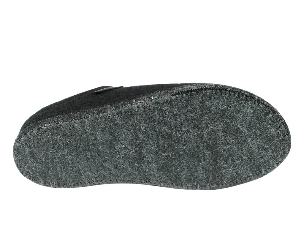 Haflinger Slippers Alaska Black