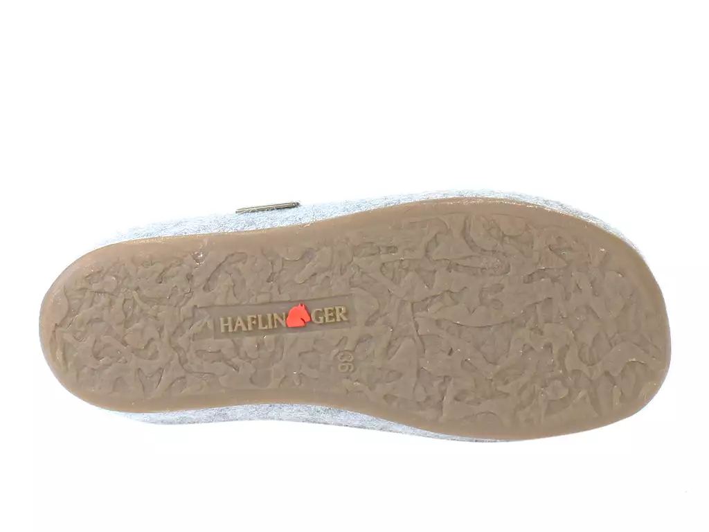 Haflinger Slippers Everest Bees Light Grey