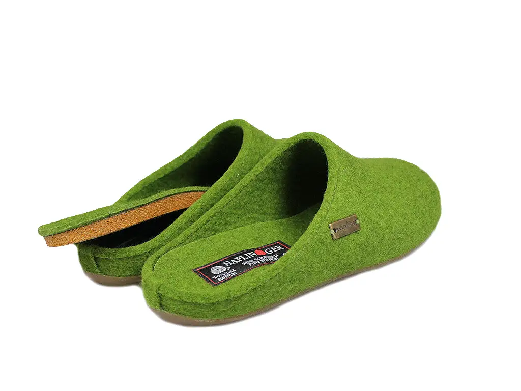 Haflinger Slippers Everest Fundus Green