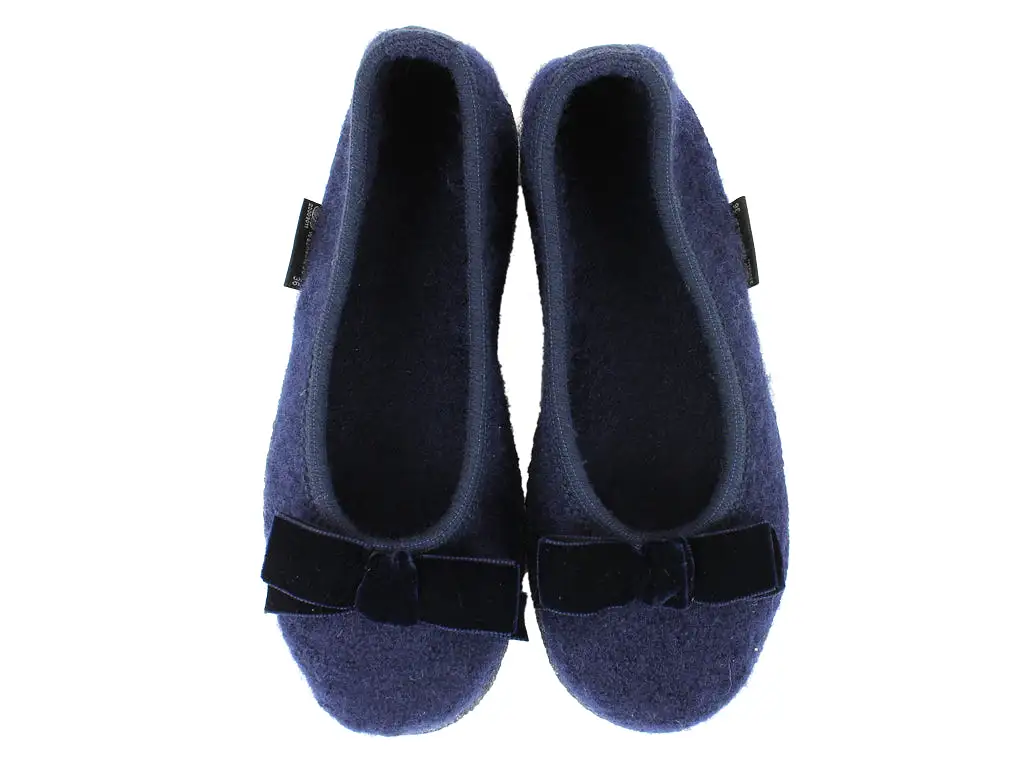 Haflinger Slippers Fiocco Navy