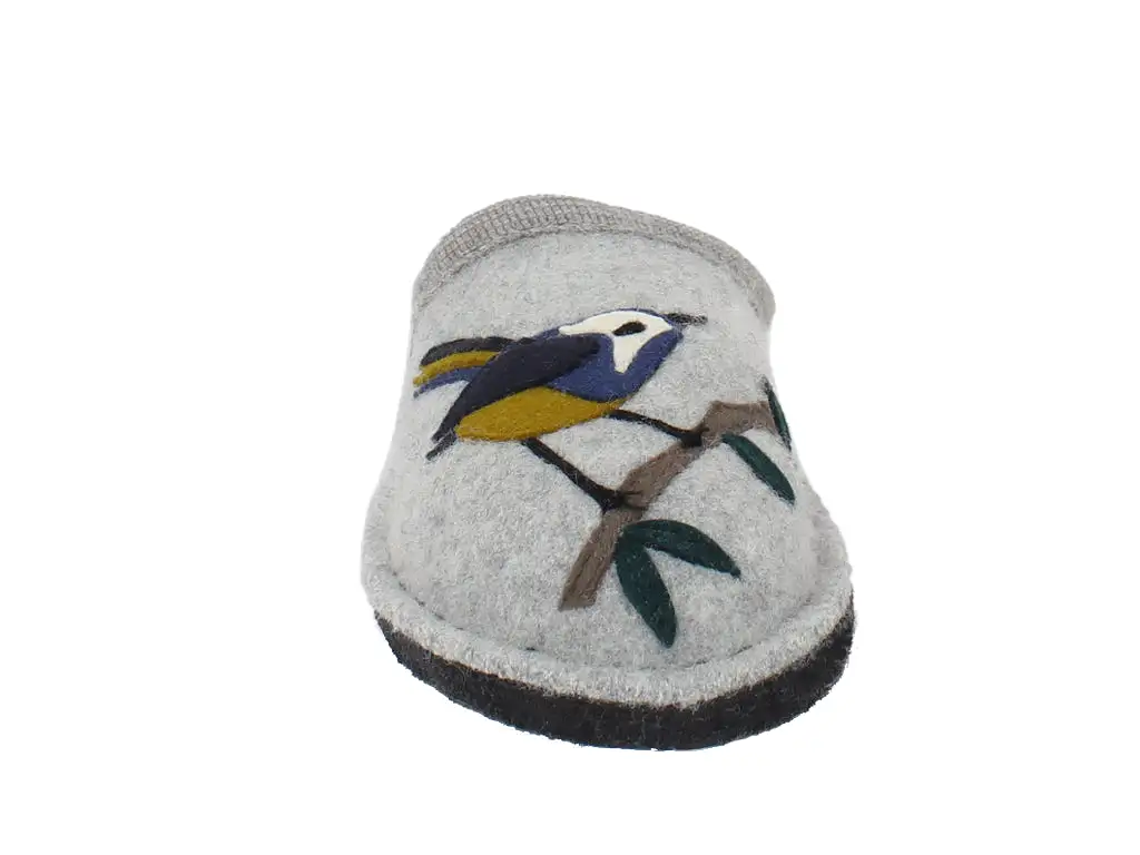 Haflinger Slippers Flair Songbird Grey