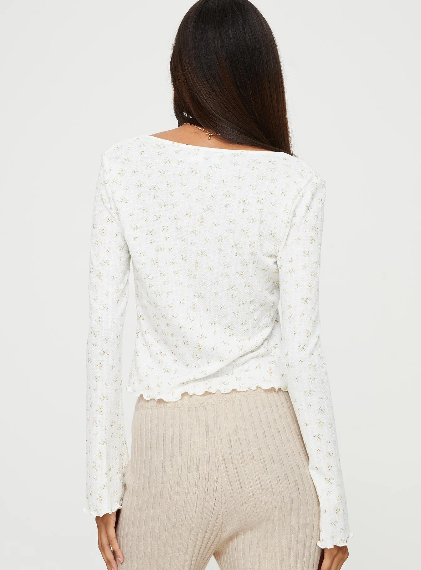 Heltz Long Sleeve Top White