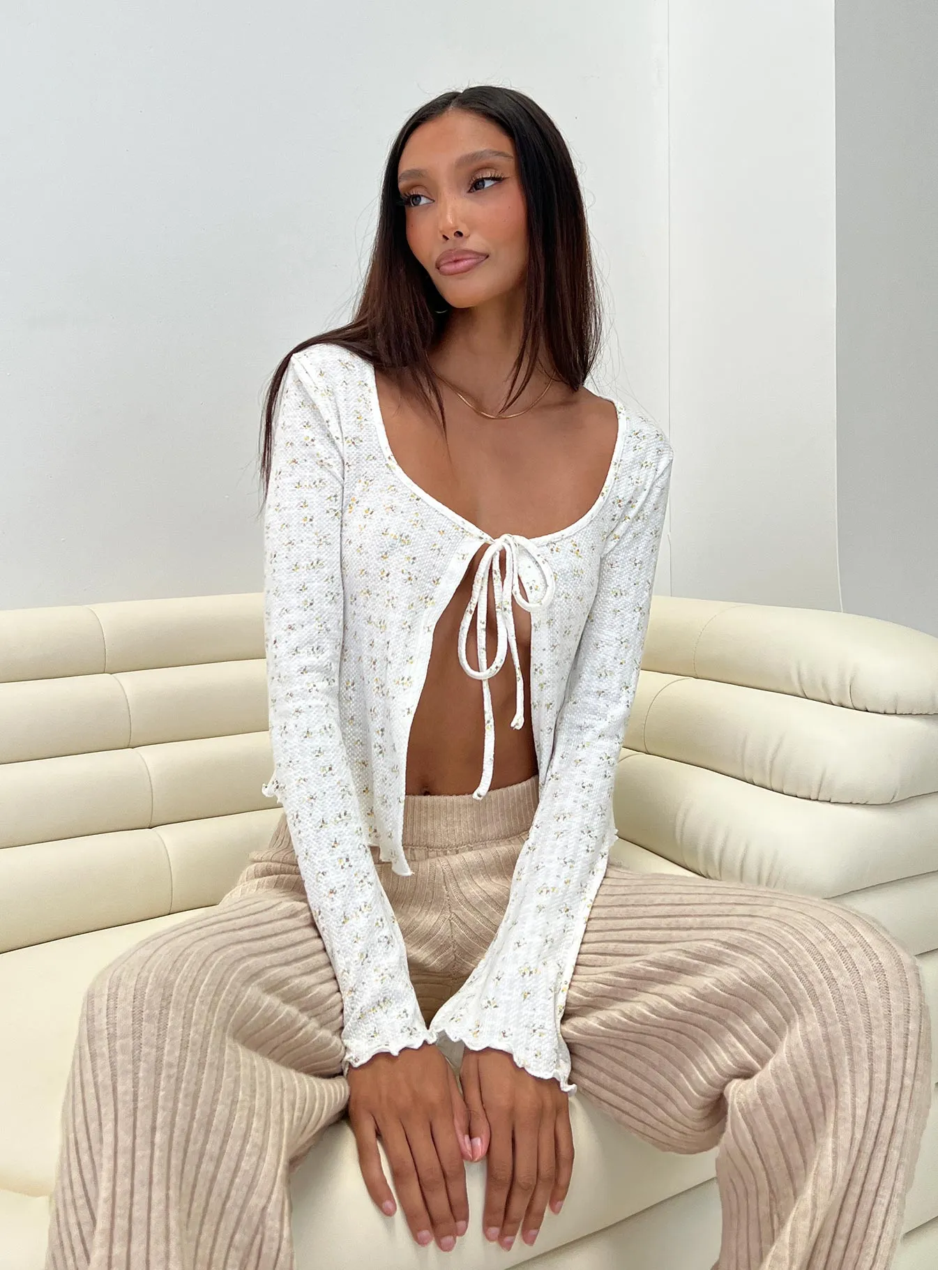 Heltz Long Sleeve Top White