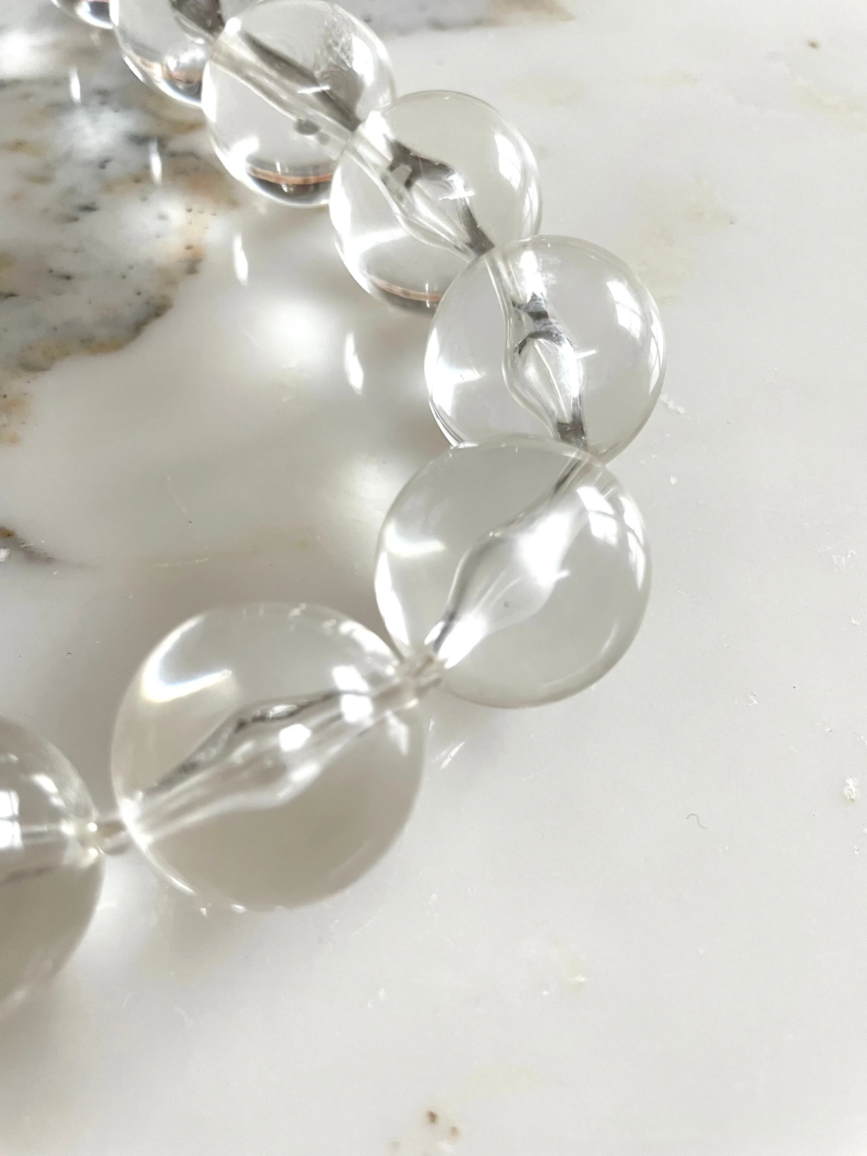 Ice Globe Lucite Necklace