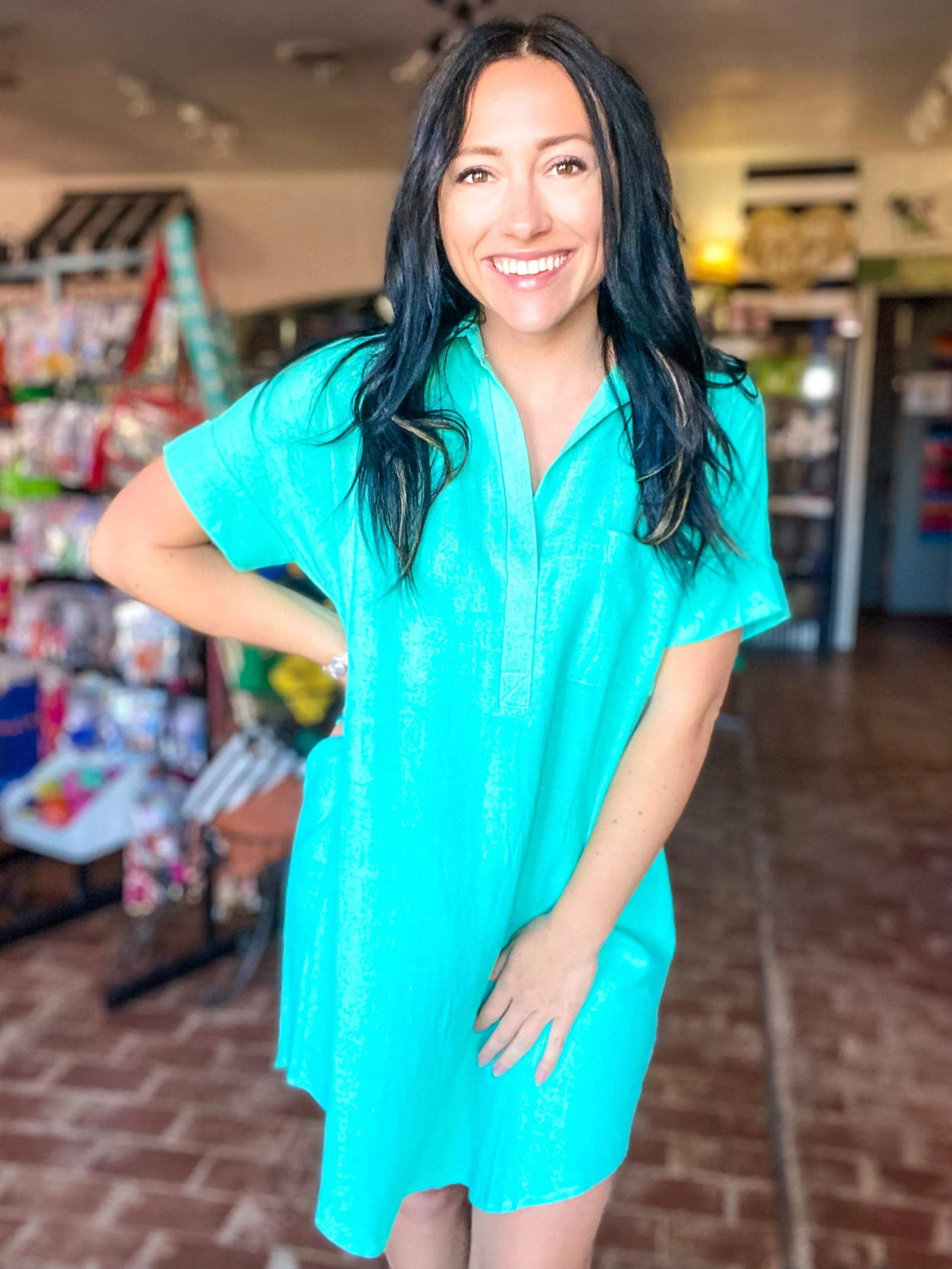 Jade Shirt Dress