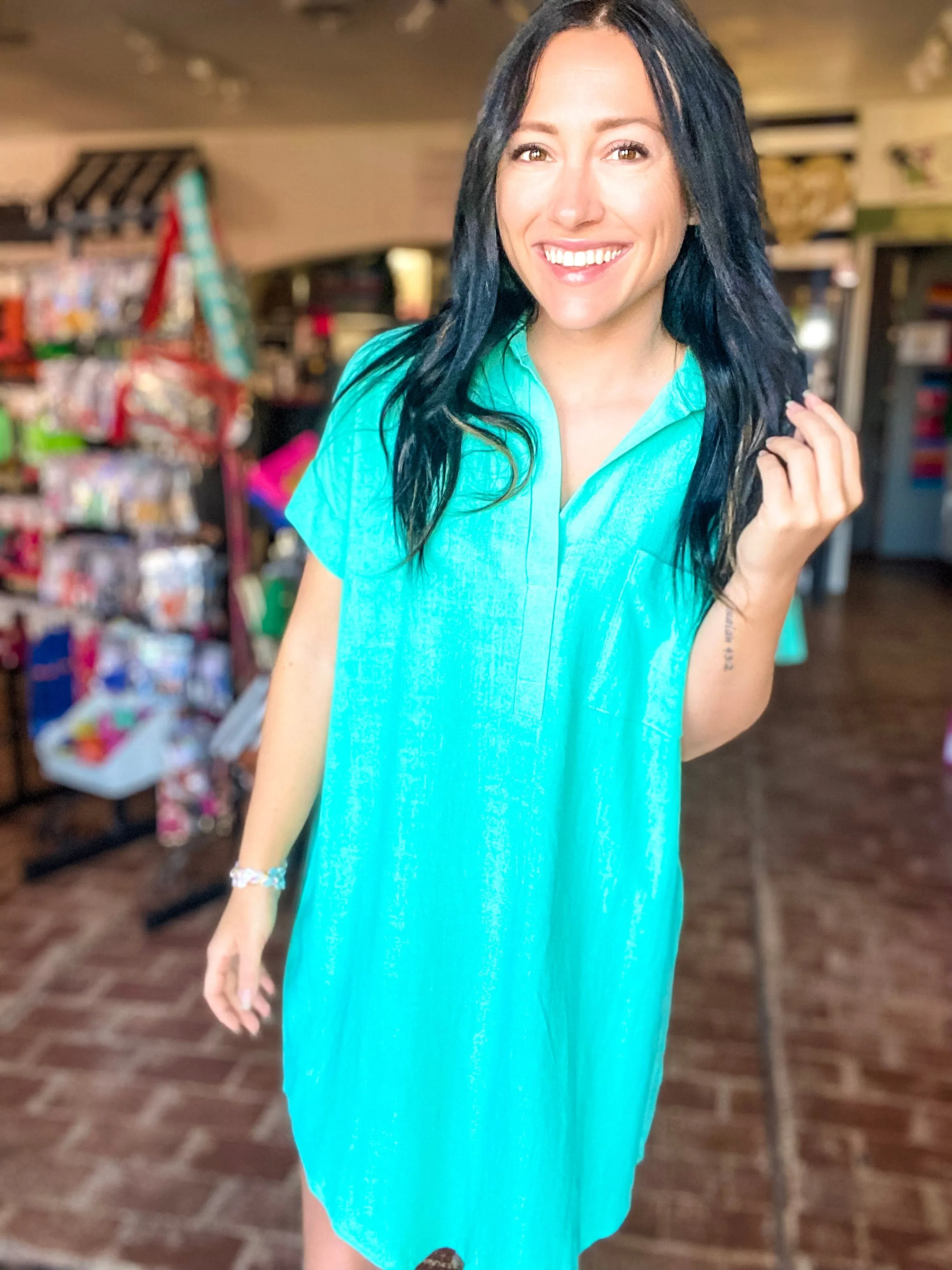 Jade Shirt Dress