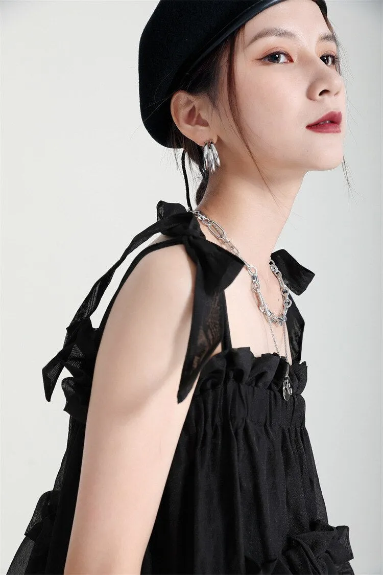 Kaisho Irregular Ruffle Dress