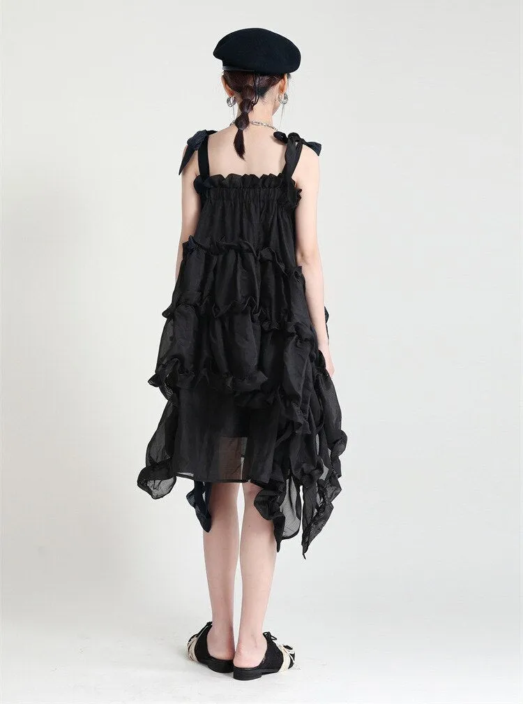 Kaisho Irregular Ruffle Dress