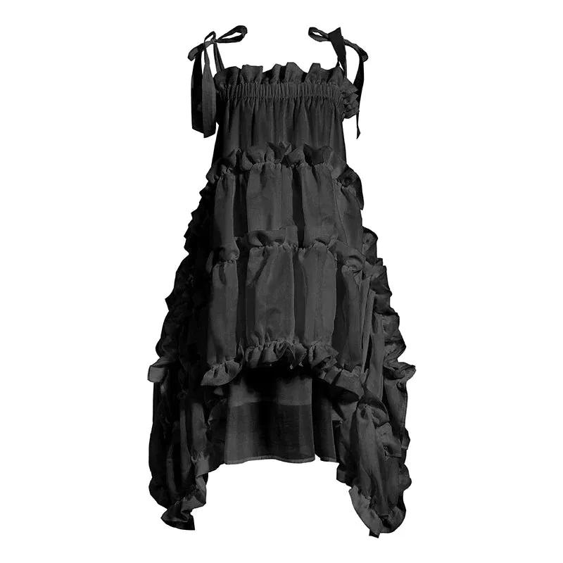 Kaisho Irregular Ruffle Dress