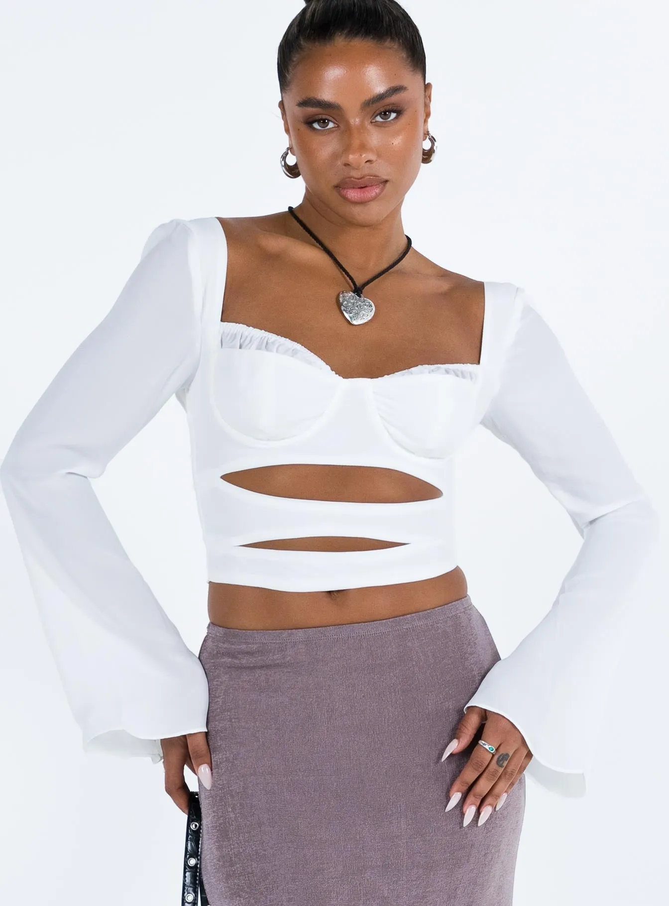 Kitchener Long Sleeve Top Ivory