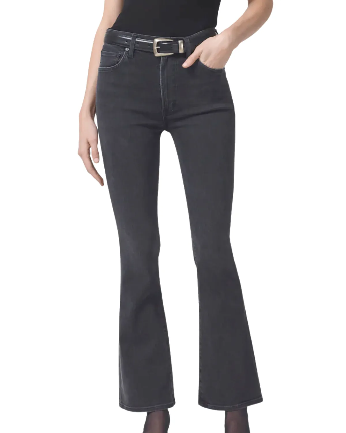 Lilah Highrise Bootcut Denim 30 (Reflection)