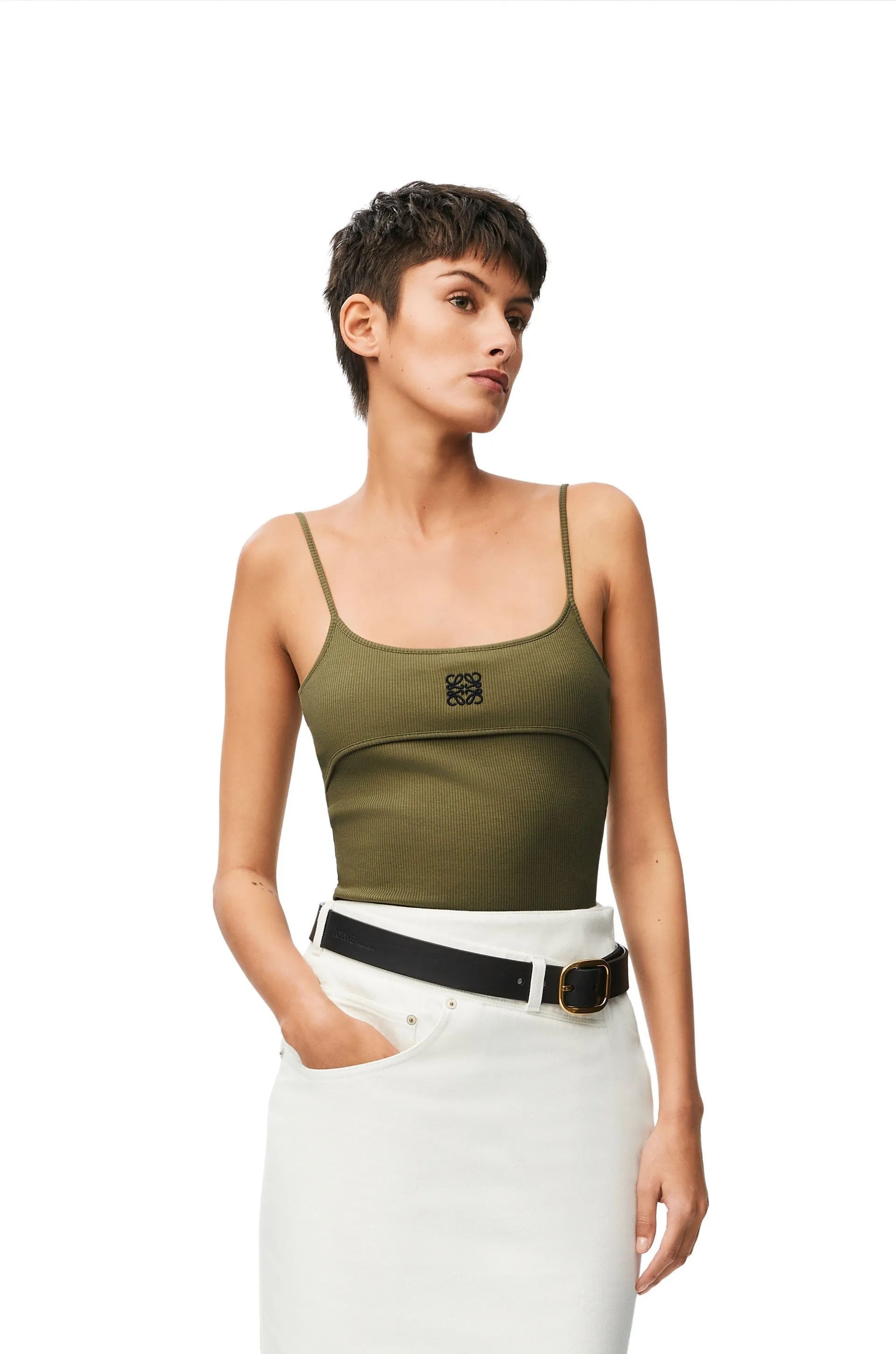 LOEWE  |Anagram strappy top in cotton