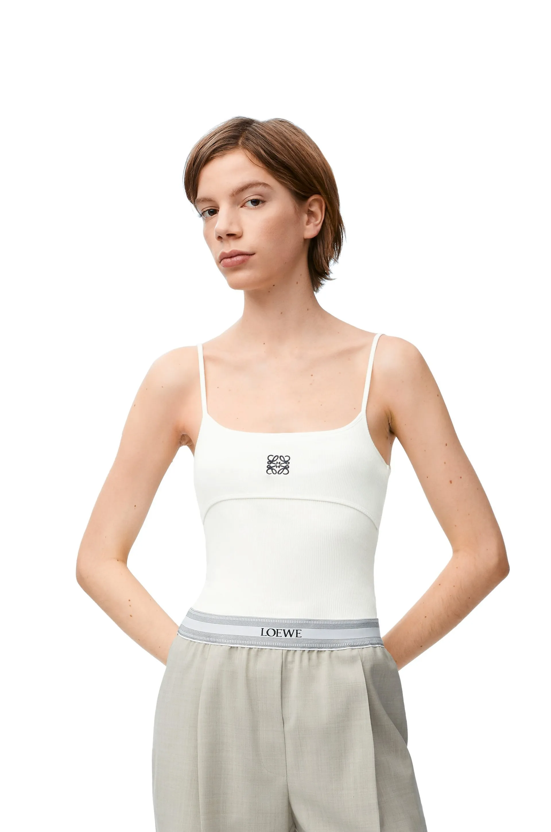 LOEWE  |Anagram strappy top in cotton