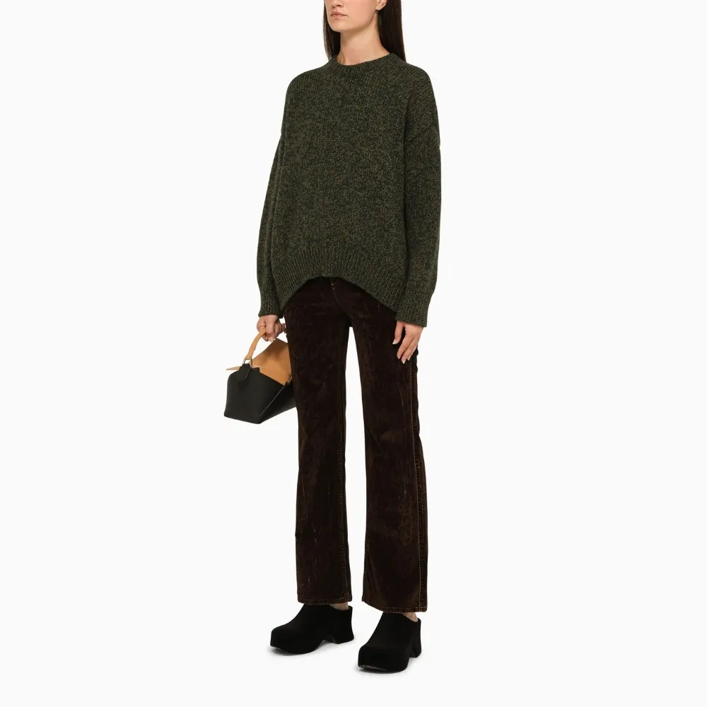 LOEWE  |Crew Neck Casual Style Unisex Wool Nylon Rib Street Style