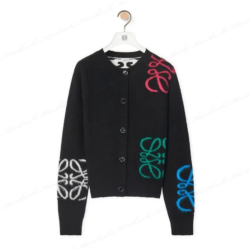 LOEWE  |Monogram Casual Style Wool Long Sleeves Elegant Style