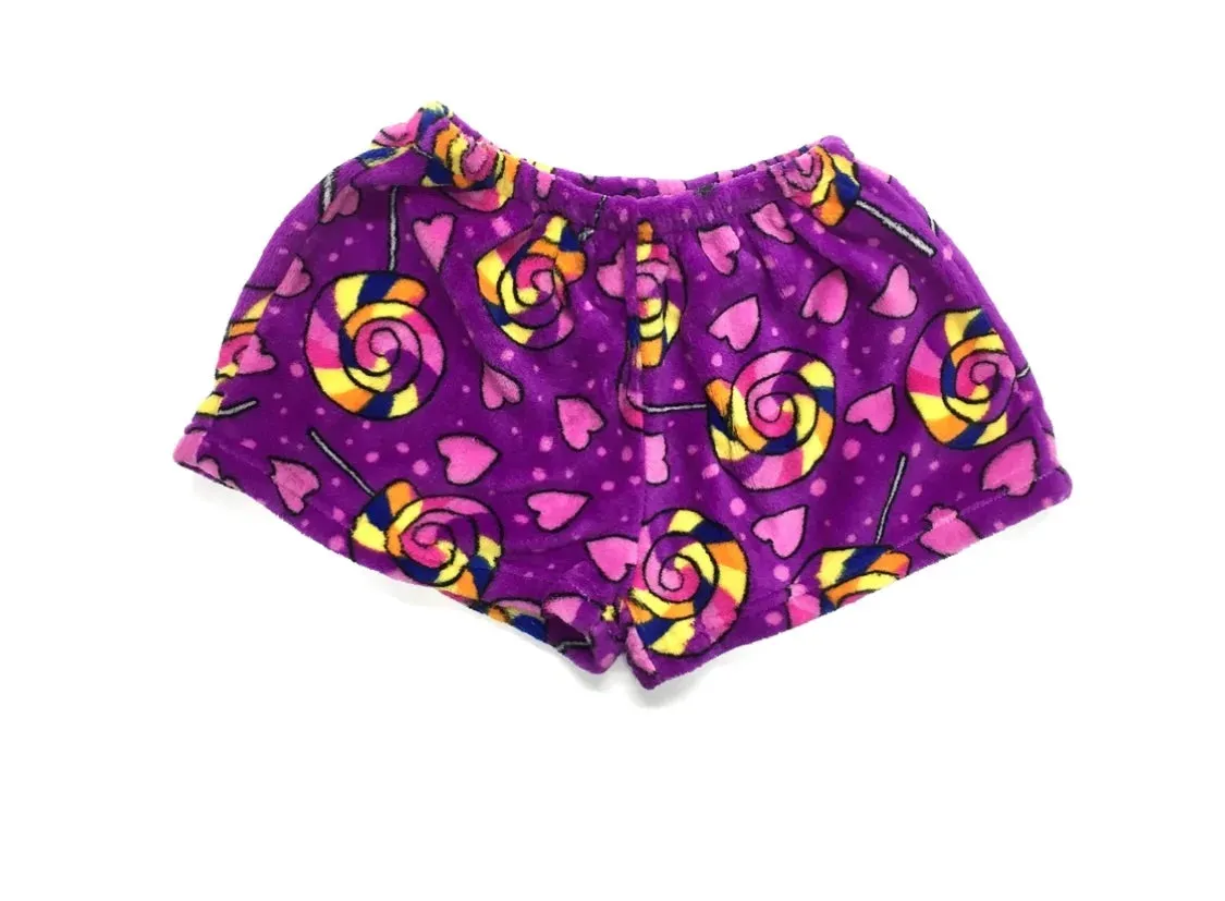 Lolli Fuzzy Shorts- Girls