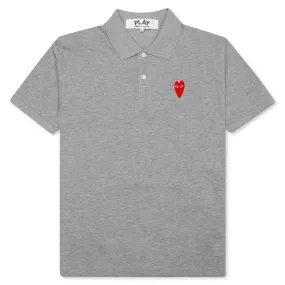 Long Heart Polo - Grey