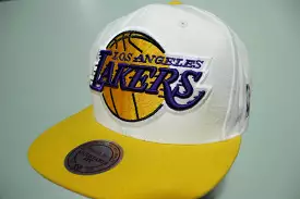 Los Angeles Lakers Mitchell Ness Adjustable Snapback NBA Basketball Hat