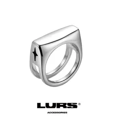 Lurs double line structure heavy ring