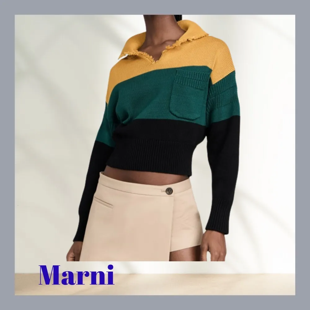 MARNI  |Stripes Casual Style Office Style Elegant Style