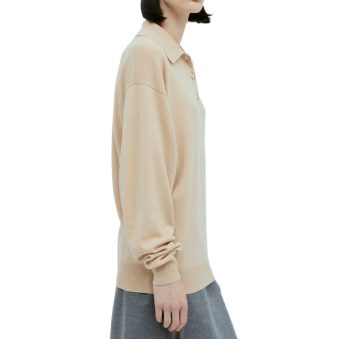 MiuMiu  |Casual Style Elegant Style Logo V-neck & Crew neck