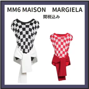 MM6 Maison Margiela  |Casual Style Sleeveless U-Neck Office Style Elegant Style