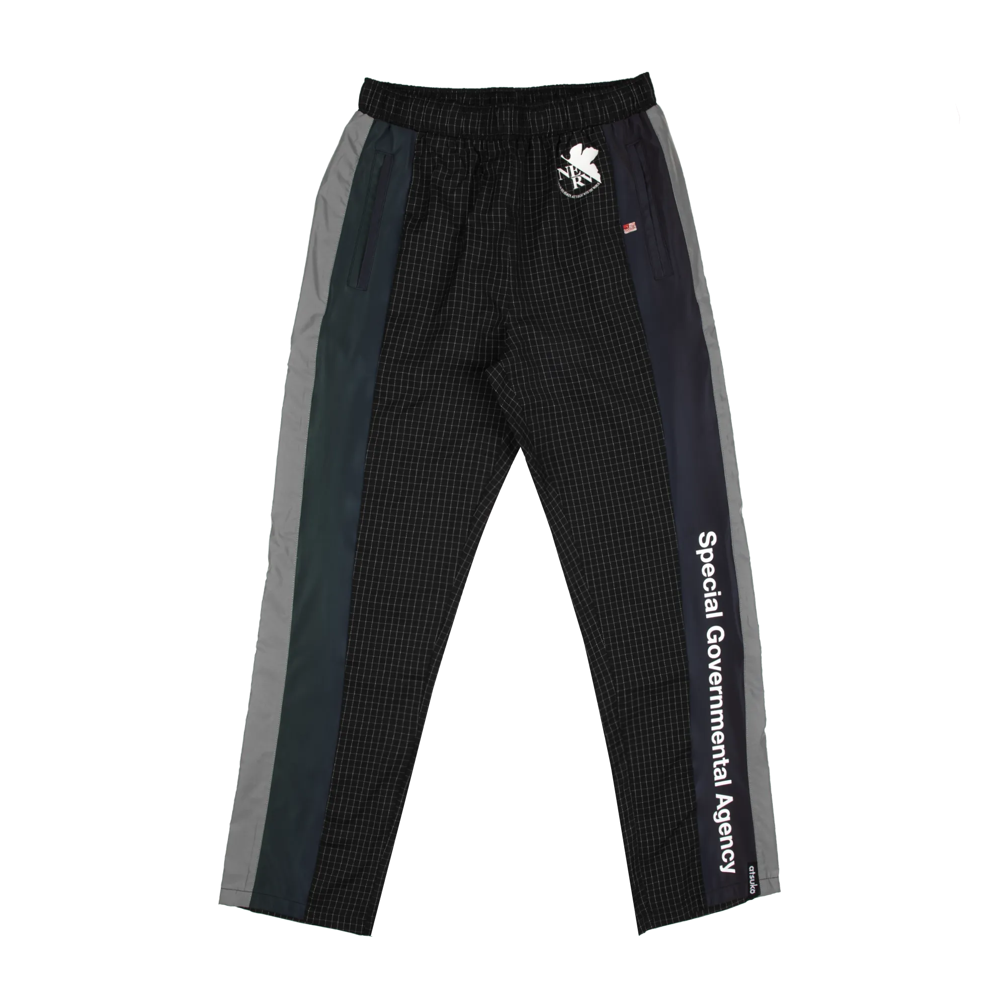 NERV Iridescent Reflective Black Joggers