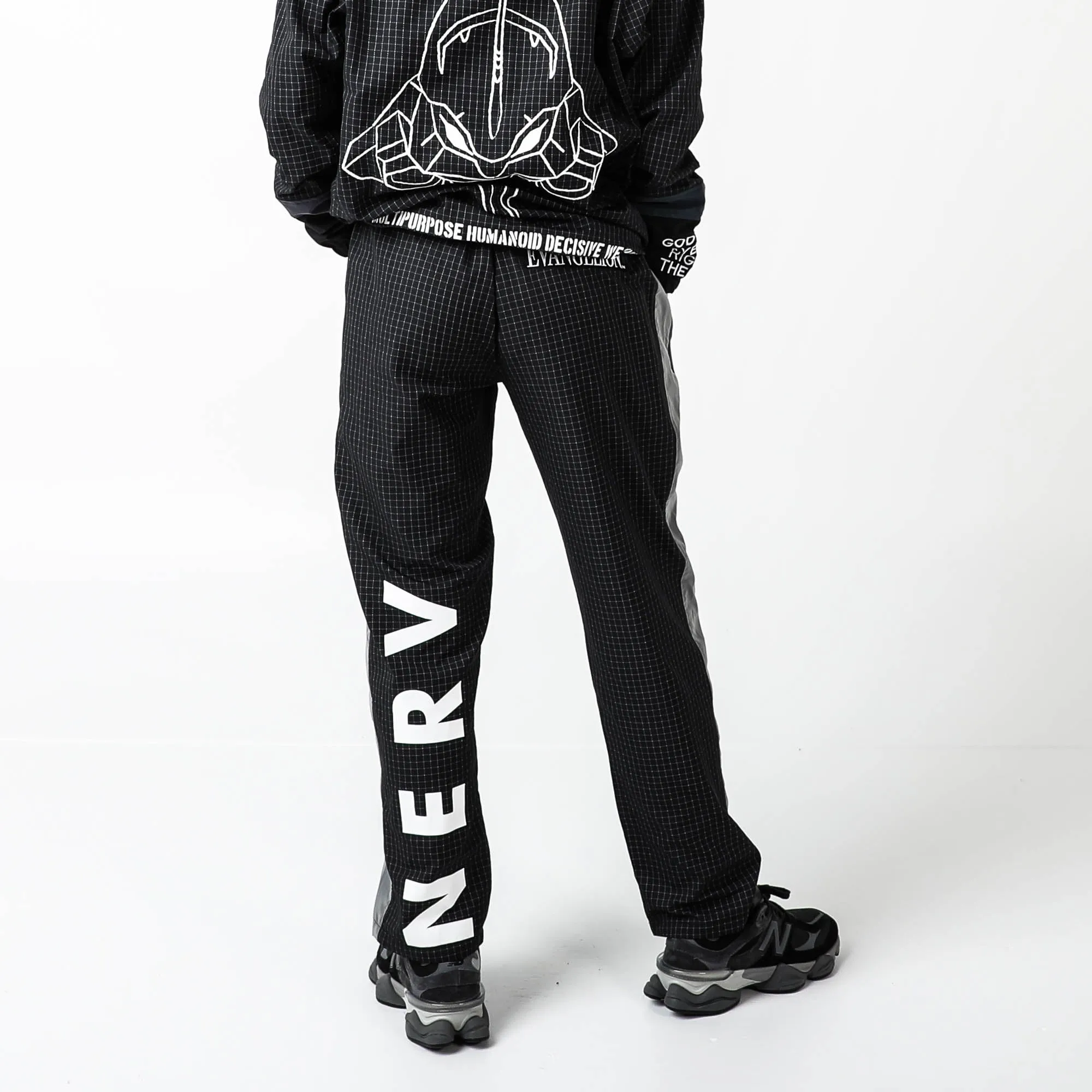 NERV Iridescent Reflective Black Joggers