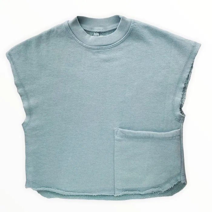 Nico Nico Child Carson Sleeveless Fleece Top Skyline Blue