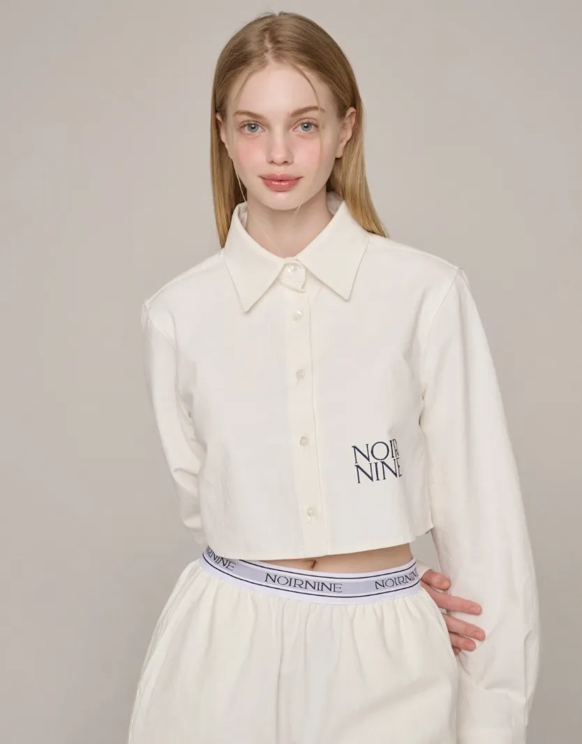 NOIRNINE  |Casual Style Street Style Logo Shirts & Blouses