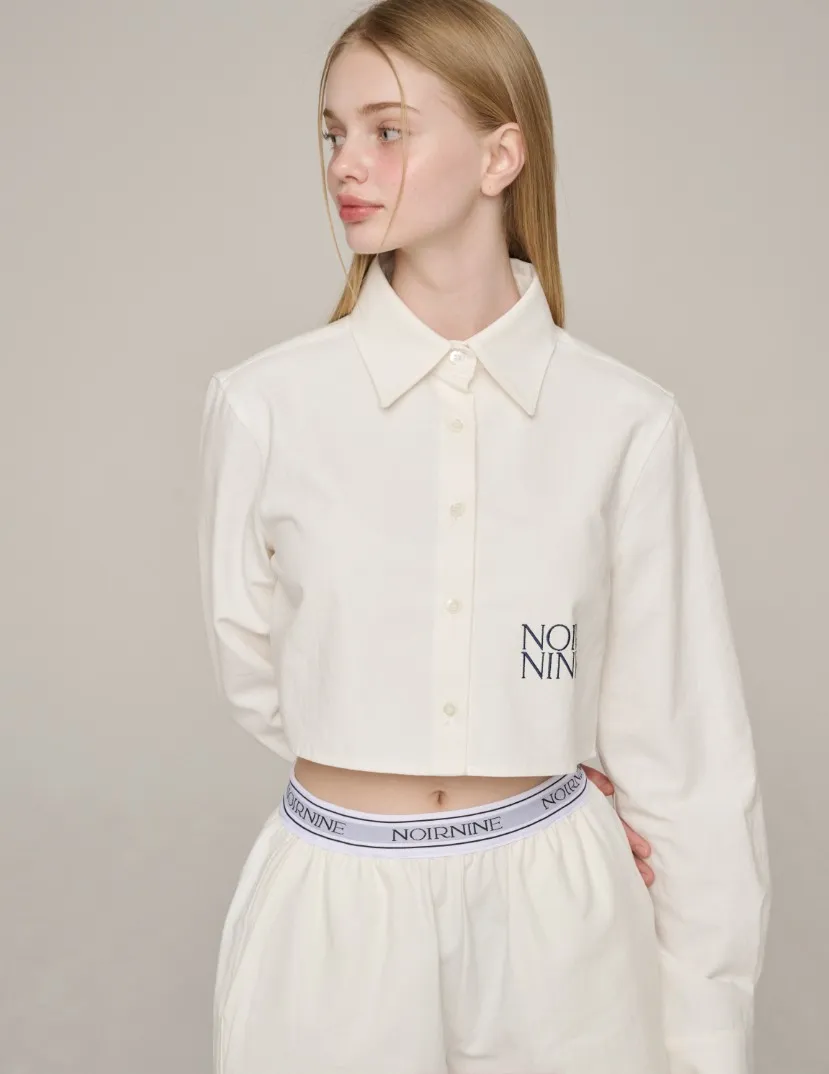 NOIRNINE  |Casual Style Street Style Logo Shirts & Blouses