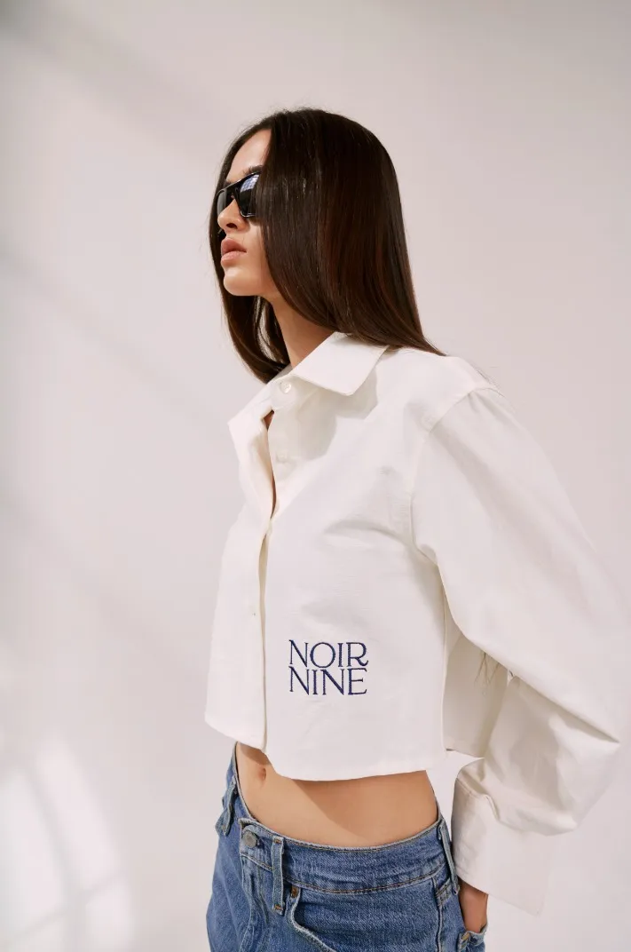 NOIRNINE  |Casual Style Street Style Logo Shirts & Blouses