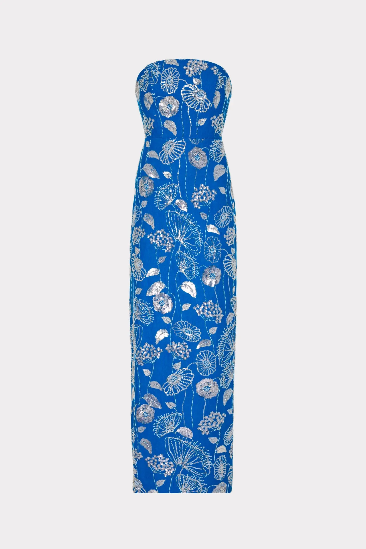 Orion Sequin Embellished Linen Dress