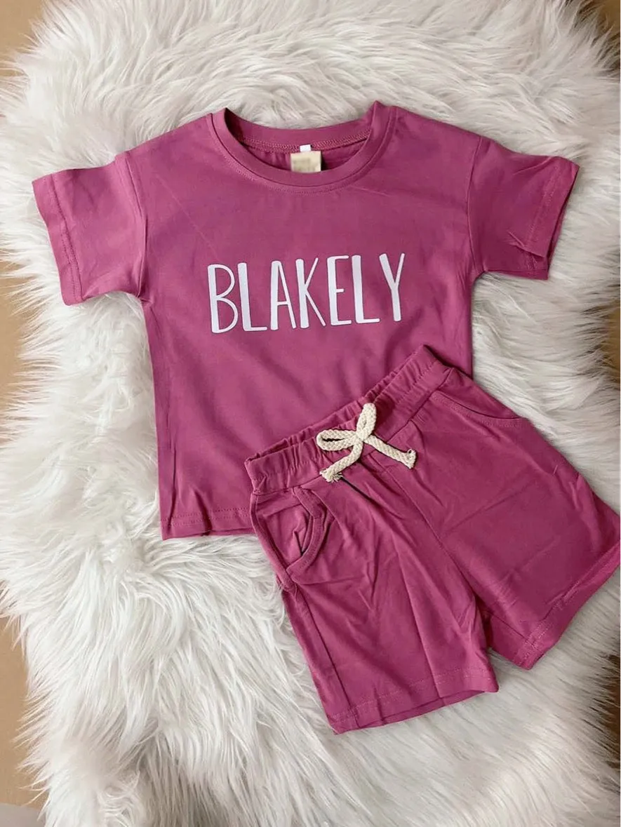 Personalized kids summer outfits