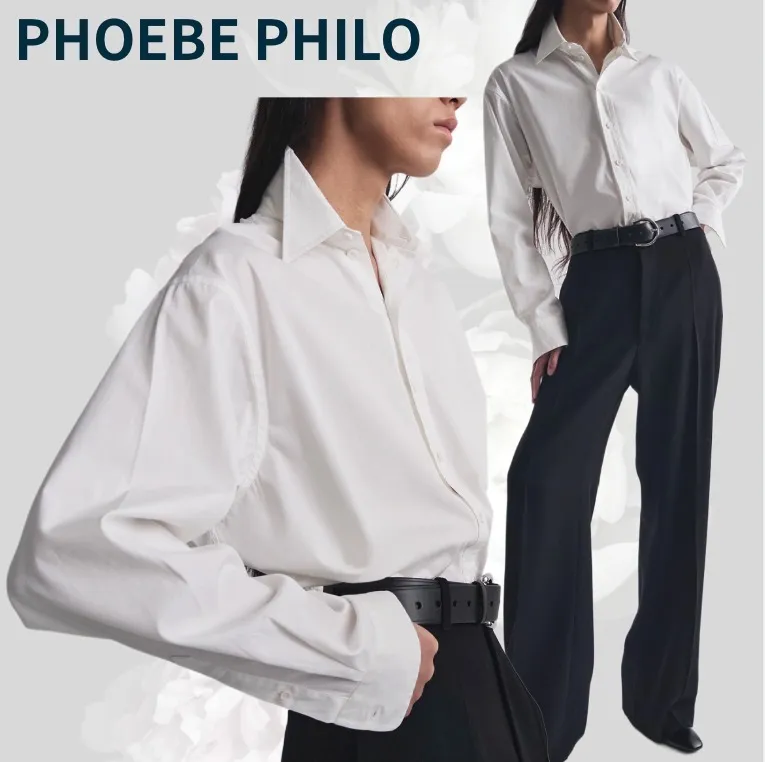 PHOEBE PHILO  |Casual Style Plain Office Style Elegant Style Formal Style